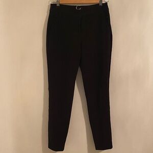 Express mid rise ankle black stretchy pants size 0R